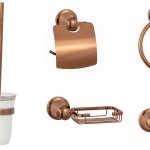 Set accesorii baie , cu cinci piese , Venustar rose