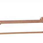 Etajera depozitare prosoape Venustar, montare pe perete , rose