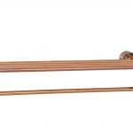 Etajera baie Venustar ,depozitare prosoape , jade rose-gold, montare perete