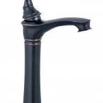 Baterie lavoar Venustar, montare pe blat , negru antichizat