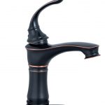 Baterie lavoar Venustar , montare chiuveta baie , negru antichizat