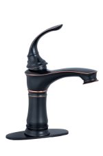 Baterie lavoar Venustar , montare chiuveta baie , negru antichizat