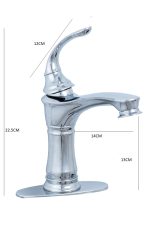 Baterie lavoar Venustar , montare chiuveta baie , crom lucios - imagine 2