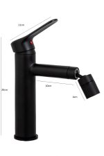 Baterie bideu ,negru mat Venustar - imagine 3