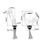 Baterie lavoar Venustar , montare chiuveta baie ,crom lucios - imagine 6