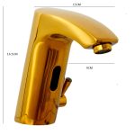 Baterie lavoar cu senzor, Venustar, gold - imagine 2