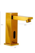 Baterie lavoar cu senzor Venustar, profesionala,gold - imagine 2