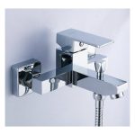 Baterie cada pipa fixa crom lucios GROMIX - imagine 2