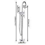 Baterie cada freestanding, Venustar, crom lucios - imagine 3