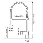 Baterie bucatarie antichizta neagra perlator 2 functii Venustar - imagine 2