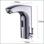 Baterie lavoar cu senzor cromat lucios Venustar - imagine 2