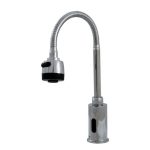 Baterie bucatarie, Venustar, lebada, cu senzor, pipa flexibila, crom - imagine 2