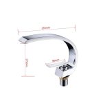 Baterie lavoar,montare chiuveta baie, crom lucios Venustar - imagine 5