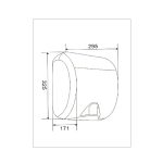 Uscator senzor maini 1100w Venustar NEGRU metalic - imagine 3