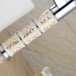 Baterie chiuveta montare pe blat Venustar Chrome White corp ceramica - imagine 3