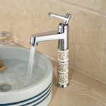 Baterie chiuveta montare pe blat Venustar Chrome White corp ceramica - imagine 5