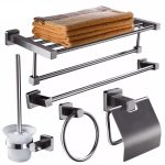 Set cinci piese accesorii baie inox satinat Venustar