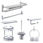 Set accesorii baie sapte piese alb mat - imagine 4