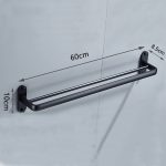Set opt piese accesorii baie negru mat Venustar - imagine 4