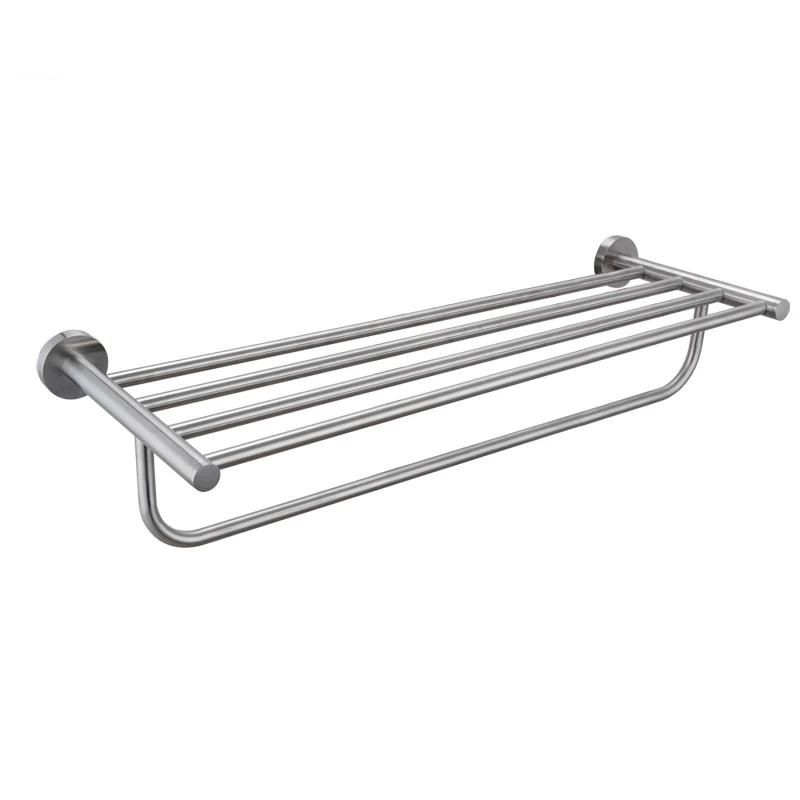 9174109 Etajera depozitare prosoape, fixare perete inox satinat - imagine 1