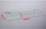 Etajera baie din sticla inox satinat Venustar - imagine 6