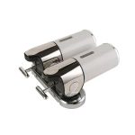 Dozator sapun lichid dublu culoare alba 500ml/segment Venustar - imagine 6