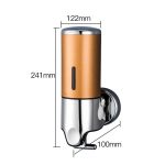 Dispenser sapun lichid actionare manuala White 500 ML - imagine 5