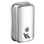 Dispenser sapun lichid 800ml cromat lucios fixare perete - imagine 6