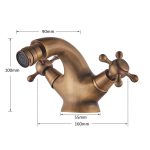 Baterie bideu bronz antichizat Venustar - imagine 2