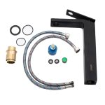 Baterie lavoar Venustar,montare pe blat ,langa lavoar , negru mat - imagine 2