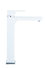Baterie lavoar Venustar,montare pe blat , white-crom - imagine 5