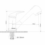 Baterie lavoar para dus extractabila crom lucios Venustar - imagine 5