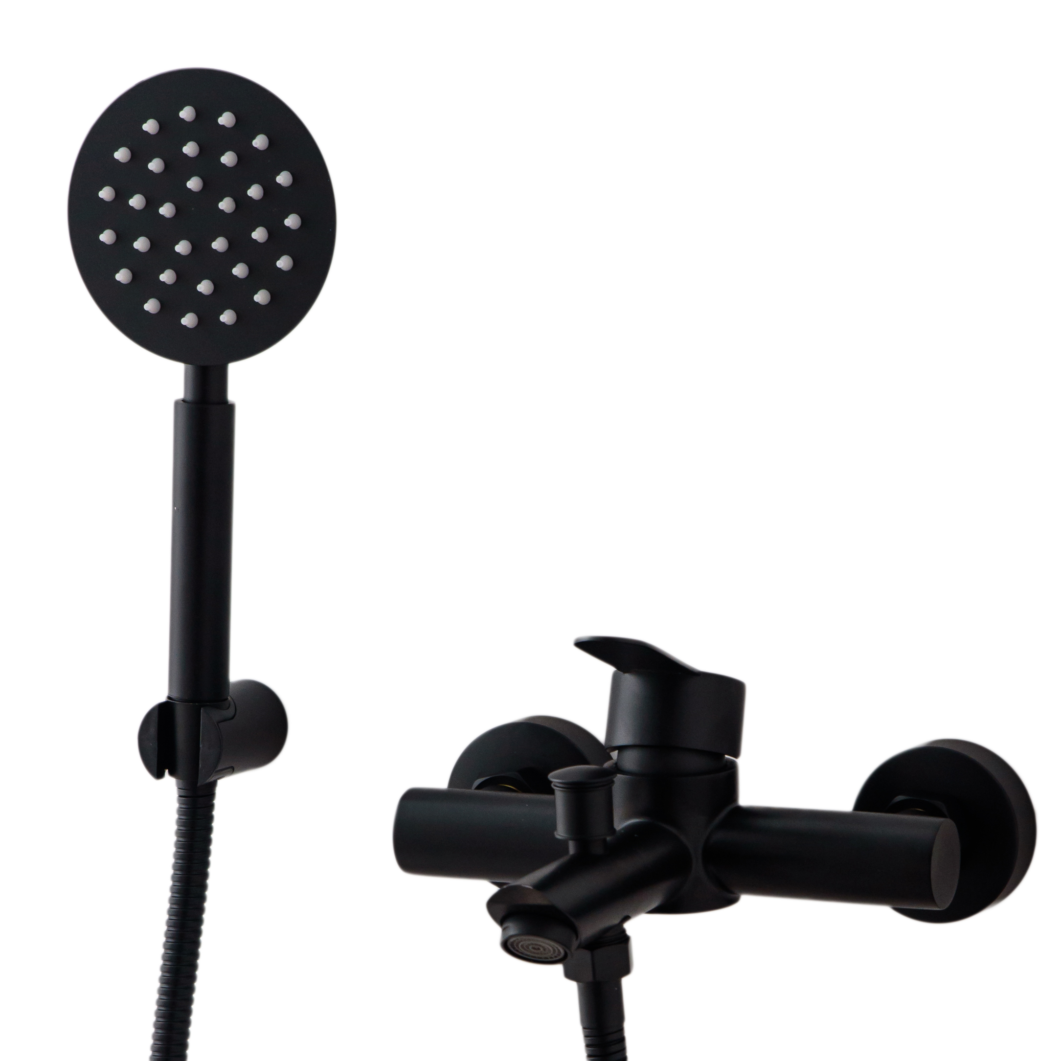 Baterie cada, Venustar,prindere pe perete , negru mat