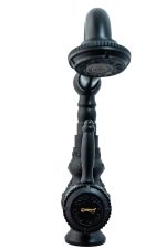 Baterie lavoar Venustar, inaltime medie , negru mat cu broderie - imagine 3