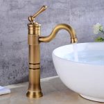 Baterie lavoar Venustar, montare blat,bronz antic - imagine 4