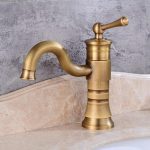 Baterie lavoar Venustar, montare chiuveta baie ,,bronz antic - imagine 4