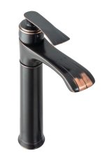 Baterie lavoar Venustar, montare pe blat,negru antichizat - imagine 4