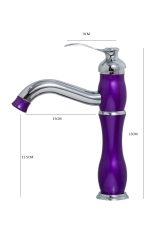 Baterie lavoar inaltime medie , mov - imagine 2