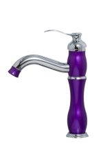 Baterie lavoar inaltime medie , mov