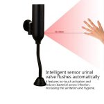 Baterie pisoar cu senzor Venustar, negru mat - imagine 4