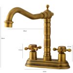 Baterie stativa , Venustar, montare pe blat , bronz antichizat - imagine 5