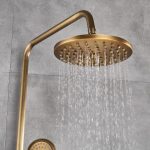 Coloana dus trei functii bronz antichizat Venustar, cu broderie ceramica - imagine 2