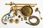 Coloana de dus Venustar,bronz antichizat, cu trei functii - imagine 5