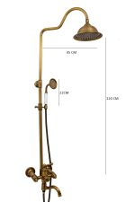 Coloana de dus Venustar,bronz antichizat, cu trei functii - imagine 2