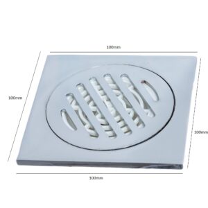 Sifon pardoseala 10x10 cm , inox