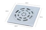 Sifon pardoseala 10x10, gratar inox, Venustar