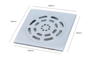 Sifon pardoseala 10x10, gratar inox, Venustar