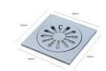 Sifon pardoseala , inox , 10x10 cm - imagine 2