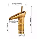 Baterie lavoar cascada inaltime medie bronz antichizat Venustar - imagine 3