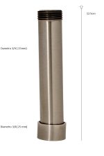 Prelungire coloana dus Venustar, inox satinat 12.5 cm - imagine 2